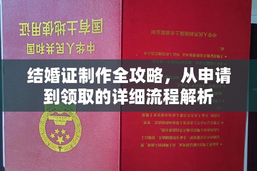 平南结婚证制作全攻略，从申请到领取的详细流程解析